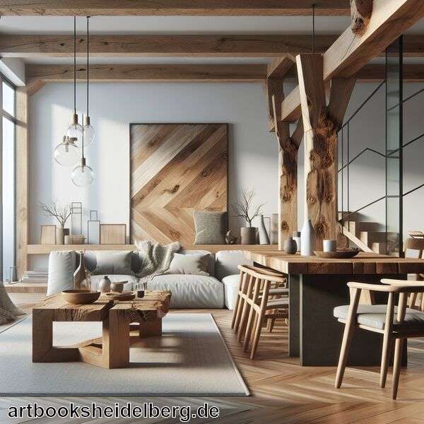 Eiche rustikal modern kombinieren » Moderne Kombination mit Eiche  