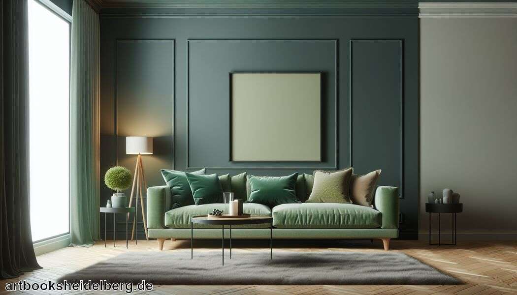 Pastellfarben für sanfte Atmosphäre einsetzen   - Grünes Sofa: Welche Wandfarbe? » Wandfarben mit einem grünen Sofa  