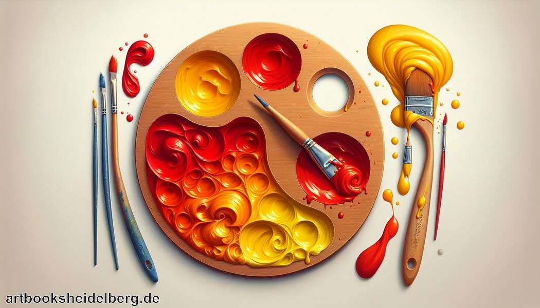 Werkzeuge für das Mischen auswählen - Rot und Gelb mischen » So mischst du Rot und Gelb perfekt