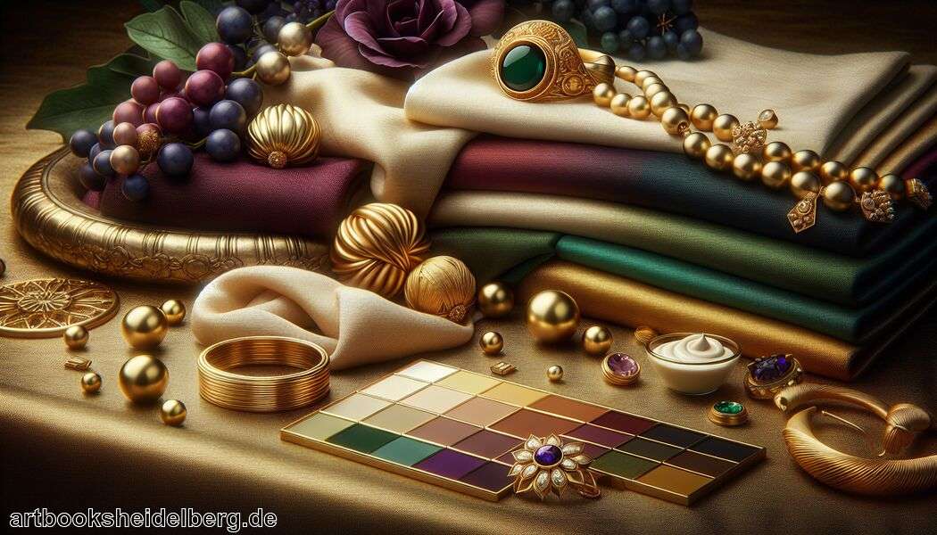 Violett für luxuriösen und kreativen Touch   - Welche Farbe passt zu Gold? » Gold harmonisch kombinieren  