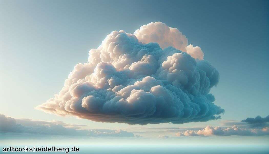 Detailarbeit an Kanten und Übergängen - Wolke malen » So malst du eine schöne Wolke