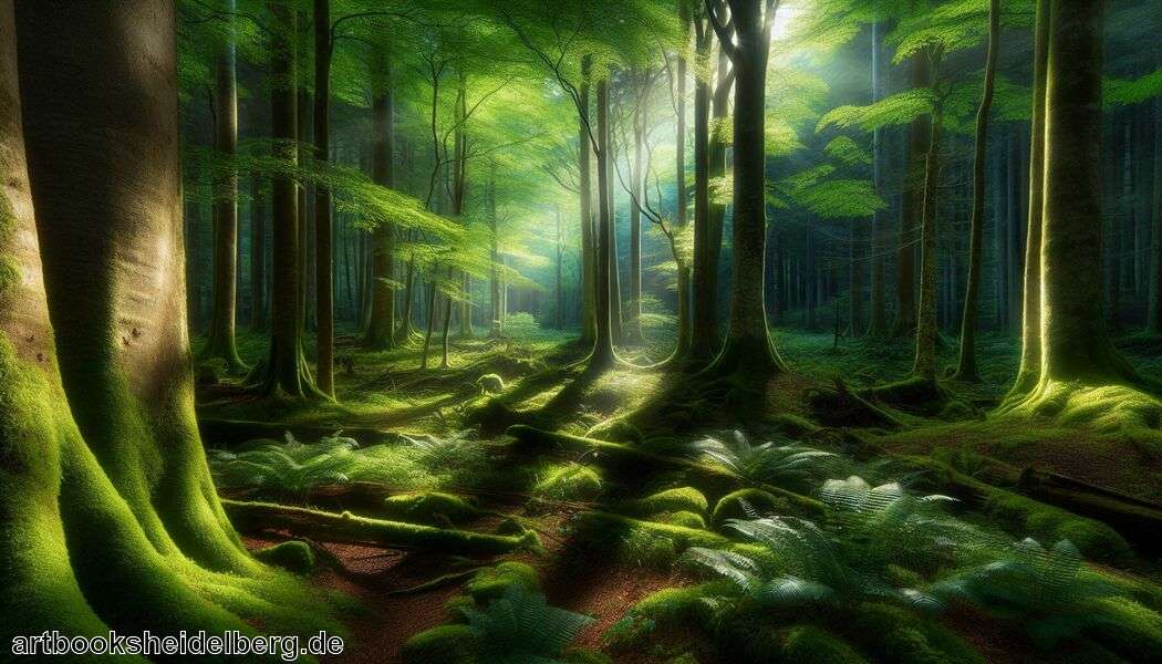 Wald malen einfach » Einfache Anleitung zum Waldbild