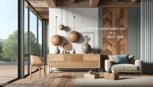 Eiche rustikal modern kombinieren » Moderne Kombination mit Eiche